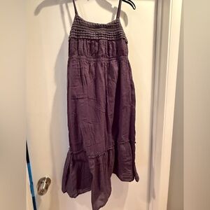 Old Navy Maternity Gray Midi Strappy Dress